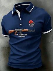 Men's British Veteran Weapon Series Art Print Polo