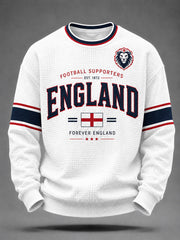 Retro England Football Fan Art Print Casual Jersey