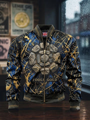 Men's Vintage UK Stone Rose American-Style Splatter Jacket