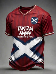 Men's UK Football Lover Scotland Printed short sleeve t-shirt
