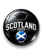 Unisex Scottish Football Match Cheering Art Print Chest Badge