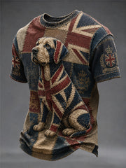 Men's British Style Printed T-shirt