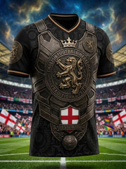 Men's Retro UK England Football Lover 2026 Print Casual T-Shirt