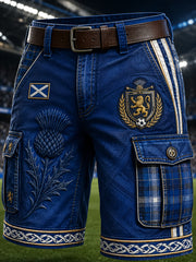 Men's Scotland Football Art Print Casual Shorts