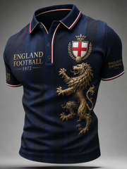 Men's UK Football Lover England Printed polo shirt