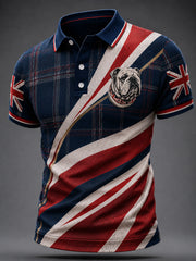 Men's British Style Printed Shirt