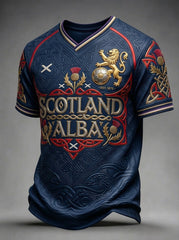 Men's UK Scotland Football Lover 2026 Printed T-Shirt