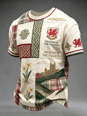 Men's Welsh Dragon Printed T-shirt