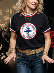 Women's Retro Northern Soul Keep The Faith Print Casual Tee