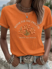 Women's 12th July Orangemen's Day Art Printed T-shirt