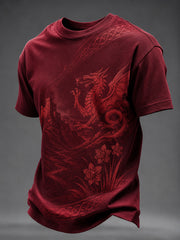 Men's Welsh Dragon Printed T-shirt
