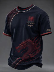 Men's Welsh Dragon Printed T-shirt