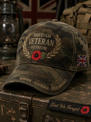 Men's Veteran Memorial Camouflage Print Hat