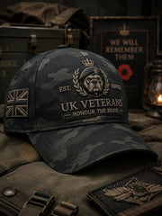 Men's Veteran Memorial Camouflage Print Hat
