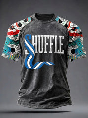 Men's Retro Northern Soul Print Casual Tee
