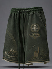 Men's Cornish Celtic-style printed short trousers