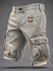 Men's Cornish Celtic-style printed shorts