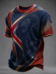 Men's British Style Printed T-shirt
