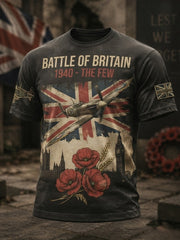 Men's British veteran print short sleeve t-shirt