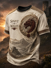 Men's Welsh Dragon Printed T-shirt