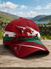 Unisex Welsh Outdoor Running Culture Art Print Hat