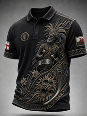 Men's Vintage-Style Casual Polo Shirt – London Notting Hill Carnival Print