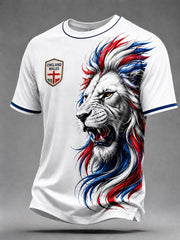 Men's Vintage-Style Casual T-Shirt with London Notting Hill Carnival Print