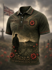 Men's Memorial Print Casual Polo