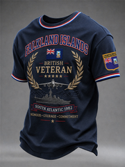 Men's Falklands War Veteran Printed short sleeves t-shirt