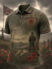 Men's Memorial Print Casual Polo