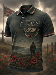 Men's Memorial Print Casual Polo