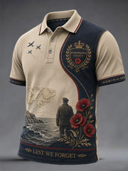 Men's Memorial Print Casual Polo