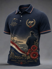 Men's Memorial Print Casual Polo