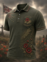 Men's Memorial Print Casual Polo