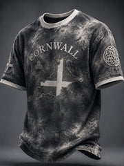 Men's Cornish Celtic-style Printed T-shirt