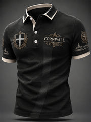 Men's Cornish Celtic-style Print Casual Top