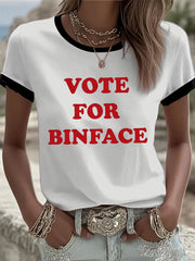 Women's count binface short-sleeved T-shirt
