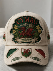 Unisex Welsh Red Dragon Art Print Casual Hat