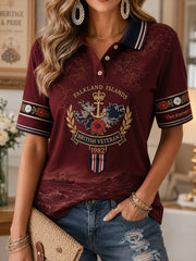 Women's Falklands War Veteran Polo T-Shirt