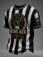 Men's England Football Lover Legend King Kev Rip Printed short sleeves t-shirt