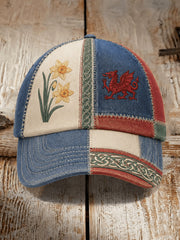 Unisex Welsh Red Dragon Cultural Elements Art Print Casual Hat