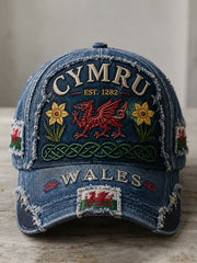 Unisex Welsh Red Dragon Cultural Elements Art Print Casual Hat