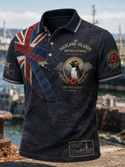 Men's British Veterans Of The Falklands War Short Sleeve Shirt