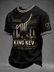 Men's England Football Lover Legend King Kev Rip Printed short sleeves t-shirt