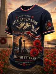 Men's Falklands War Veteran Short Sleeves T-Shirt