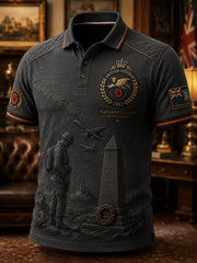 Men's Falklands War Veteran Short Sleeves Polo Shirt
