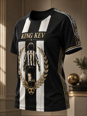 Women's T-Shirt Featuring Commemorative Elements Of Kevin Keegan, A Famous British Football Legend