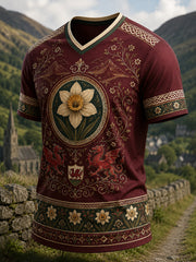 Men's Welsh-Themed Art Print T-Shirt