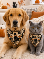 Pet Halloween Triangle Scarf