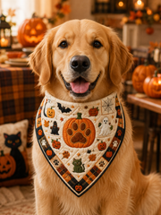 Pet Halloween Triangle Scarf